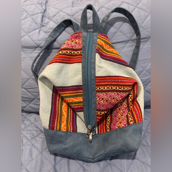 Peruvian Patterned Backpack - Picture 1 of 7